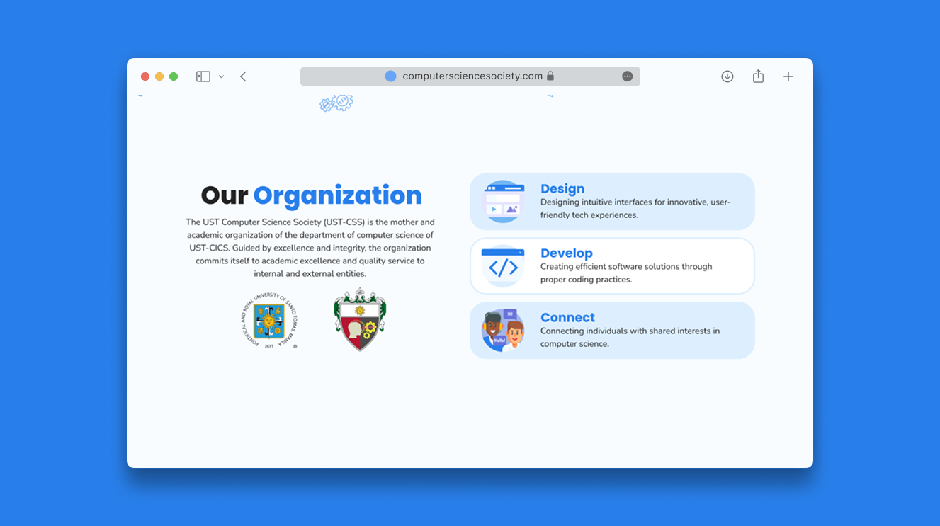 UST Computer Science Society organization page